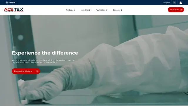 AceTex Enterprises website by Blue Winds Media