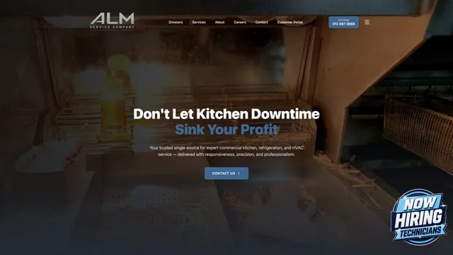 ALM Service Company website by Blue Winds Media