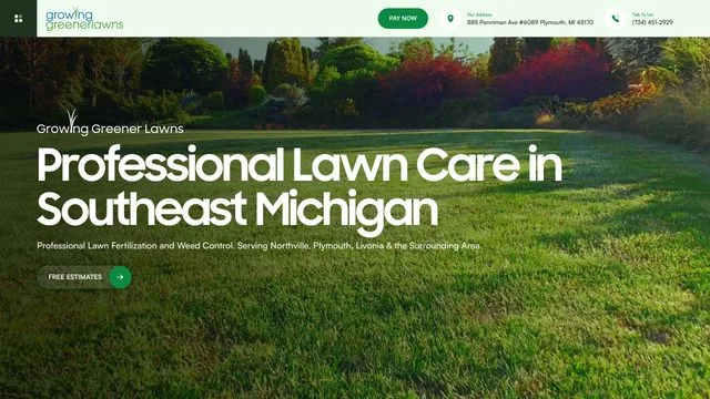 Growing Greener Lawns website by Blue Winds Media