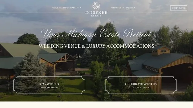 Inisfree Estate website by Blue Winds Media