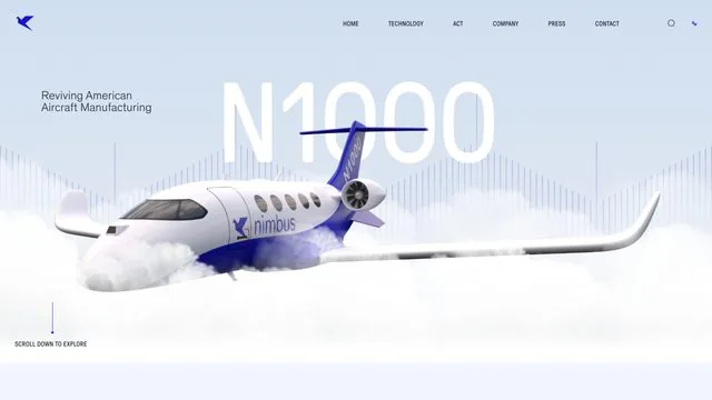 Nimbus Aerospace website by Blue Winds Media