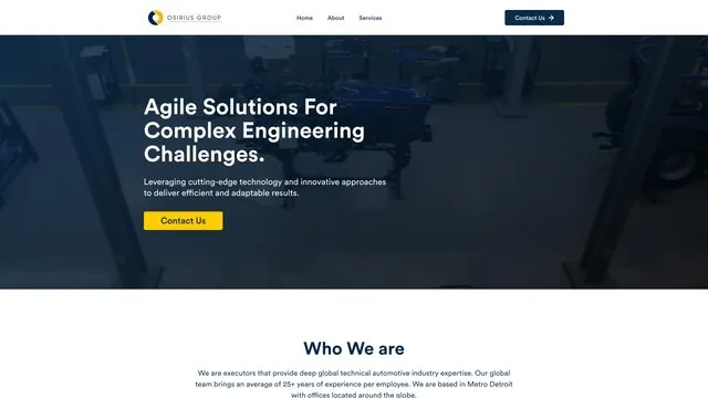 OSIRIUS Group website by Blue Winds Media