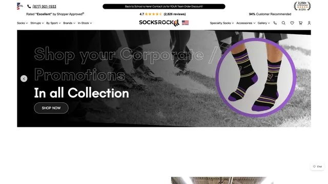 SocksRock website by Blue Winds Media