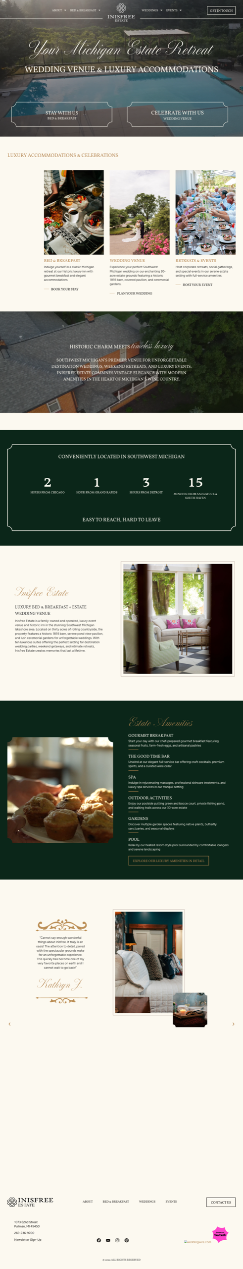 Inisfree Estate website design